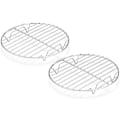 Miniatyrbilde 1 av 5: Rund kjølerist i rustfritt stål - 7½ tommers rist for baking, damping og steking, oppvaskmaskinsikker og rustfri (sett med 2)