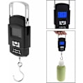 Miniatyrbillede 3 af 5: LCD digital LCD vægt på 110 lb/50 kg til bagage, kuffert, elektronisk vægt, digital vægt, rejsevægt, postfiskevægt med baggrundsbelyst LCD