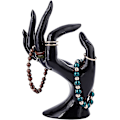 Miniatyrbillede 1 af 5: Håndsmykke Display Stativ, Hånd Ring Holder Armbånd Smykker Stativ OK Form Hånd Stativ Smykker Showcase Display til Hjem og Butik, Sort, 1PC