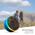 Miniatyrbillede 2 af 5: Bluetooth-højttaler, IP7 vandtæt brusebadshøjttaler, med HiFi-stereolyd/indbygget mikrofon/håndfri opkald/LED-lys/tid, trådløs højttaler, med S