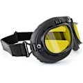 Pikkukuva 1 / 5: Lunettes Moto Aviateur Harley Chopper Vintage Style Mod (Verre Jaune). AF195 Noir