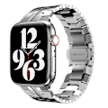 Miniatyrbilde 1 av 4: Kompatibel med Apple iWatch-rem, hurtigutløselig rustfritt stål metall erstatningsrem, kompatibel med iWatch smartklokke (38/40/41mm)