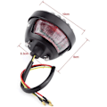 Miniatyrbillede 4 af 5: Motorcykel bagbremselygte, Motorcykel bag brand LED signallys Bremselys Stop Stop Bagkæmpe til de fleste baglygte motorcykler