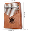 Miniatyrbillede 4 af 5: Professionel Kalimba Tommelfingerklaver 17 Tangenter Tommelfingerklaver, Gaver