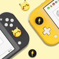 Miniatyrbillede 2 af 5: Kat og stjerne (4 stk) - grebshætter til Switch  Switch Lite, bløde silikonehætter til Joy-Con-gamepad, 3D-analogt dæksel