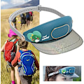 Miniatyrbilde 3 av 5: Vifte Kjøligere Cap Vifte Cap Solhatt Utendørs Snapback Cap Justerbar Sommerhatt Solbeskyttelse Solenergihatt(cyan)