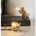 Miniatyrbillede 3 af 4: Muse skrivebordslampe Kreativ harpiks skrivebordslampe, sengebordslampe, læselampe, perfekt lampe til hjemmet og ethvert sted du kan lide == Harpiks vippelig, guld [Energi L
