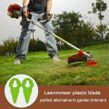 Miniatyrbilde 4 av 5: Gressklipper Plast Kutteblad for Kompatibel med Gtech ST01 ST02 ST04 ST20 Gresstrimmer Strimmer (Pakke med 50)