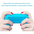 Pikkukuva 3 / 5: Pari Switch-kahvakiinnikkeitä (punainen, sininen, ei sisällä Switchiä), yhteensopiva Nintendo Switch Joy Conin kanssa, kulutusta kestävä kahvasarja pelialustan vaihto