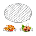 Miniatyrbillede 1 af 5: GRID Tilbehør til grill, 18cm/7.1 tommer grillrist i rustfrit stål, rund rist til grillning, kølerist til stabelbar stork