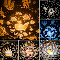 Miniatyrbillede 3 af 5: Stjernelys genopladelig LED, 360° rotation, timer fjernbetjening, 6 farver, fødselsdags- og julegave