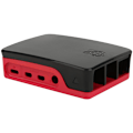 Miniatyrbillede 5 af 5: ABS beskyttelsesetui, klikåbning, præcist hul, korrosionsbestandighed til Raspberry Pi 4B (Rød Sort)
