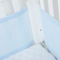Miniatyrbilde 1 av 5: Barnesengbeskytter - 4 sider - 3D nettingfôr trygt for luftsirkulasjon