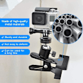 Miniatyrbild 3 av 5: Tripod-kameramonteringsklämma Fjäderstativ Blixtreflektorhållare 2 st Multifunktionskamerafjäderklämma med 1/4\" skruvkula för studiobakgrund