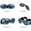 Pikkukuva 3 / 5: M-Dog Goggles, lemmikkieläinten aurinkolasit, taitettavat koiranlasit UV-suojalla (sininen)