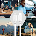 Miniatyrbilde 5 av 5: USB C til Lightning-kabel 2 meter Apple MFi-sertifisert strømoverføring hurtigladerkabel for iPhone 12/12 Mini/12 Pro/12 Pro Max/11 Pro/11 Pro Max/