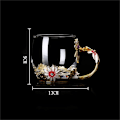 Miniatyrbillede 5 af 5: Glas kaffekopper emaljekrus bedste fødselsdagsgaver til mor kvinder kvinders gaver til hende mors valentinsdag kvinders dag gaver