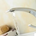 Miniatyrbilde 3 av 5: Krommet messing foss vaskemixer kran for bad