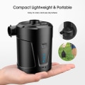 Miniatyrbilde 3 av 5: Elektrisk luftpumpe, 5000mAh oppladbart batteri, mini elektrisk luftpumpe med luftdyse, rask pumpe for oppblåsbare båter/oppblåsbare madrasser