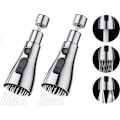 Miniatyrbild 1 av 5: 2 Köksblandare Sprayer Kran 360 Grader, 3 Lägen Köksblandare Munstycke med Luftare, Köksblandare Blandare Kran Vridbar Kranhuvud, Universell Justering