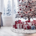 Miniatyrbilde 2 av 5: Juletre skjørt 150 cm, juletre pute, juletre teppe, juletre kurv (sølv)