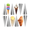 Miniatyrbilde 5 av 5: 8,7*2,6cm - Dansk rustfritt stål konisk bakeriform oppblåst croissant brød croissanter bakeriutstyr