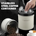 Miniatyrbilde 3 av 5: Kaffeboks, 1100ml Vakuum Lufttett Rustfritt Stål Kaffeboks, Lufttett Kaffebeholder for Kaffebønner Malt Kaffe Nøtter Sukker Korn