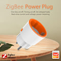 Pikkukuva 2 / 5: Tuya ZigBee 16A Älykäs EU-pistoke, reaaliaikainen jännitteen ja virran mittaus, älykäs laskenta ja etäohjaus mobiilisovelluksella