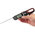 Miniatyrbild 5 av 5: Vikbar digital kökstermometer köttermometer med stor LCD-skärm och vikbar sond för grillning bif kött stek vin-b