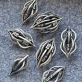 Miniatyrbild 1 av 5: DND Dungeons and Dragons Tärningssats, 7PCS/Set DD Tärningar, ZHOORQI Polyhedral Tärningssats Metall Tärningssats för Rollspel, Pathfinder, The Arcanum Tärningssats f