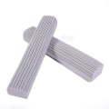 Miniatyrbillede 4 af 4: Mop Hoved Refills Absorberende Svamp, Mop Hoved, Kost Pads -Pakke med 5 Udskiftning Svamp Pads Mop Grå