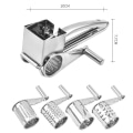 Miniatyrbillede 2 af 3: Rustfrit stålost med 3 tromleblade
