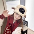 Miniatyrbild 4 av 5: Hatt tiara hatt get funny djurhatt get djur får hatt söt får öron tiara rolig hatt docka docka hatt one size passar alla