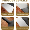 Miniatyrbilde 3 av 5: Multifunksjonell hagerengjøring spade i stål flat spade for planting i bakken, fast luking, tårnspade for luking