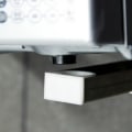 Miniatyrbilde 3 av 5: Sølv mikrobølgeovn stativ med arm, stål mikrobølgeovn stativ, veggmontert mikrobølgeovn stativ, veggmontert mikrobølgeovn hylle