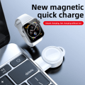 Miniatyrbillede 3 af 4: Urlader til watch6/Se Watch Magnetisk Trådløs Oplader Bærbar (Hvid)