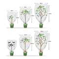 Miniatyrbillede 4 af 4: Vinter slør plante frostbeskyttelsesdæksel, ikke-vævet udendørs havearbejde beskyttende dæksel (lynlås 250*360cm, ledning)