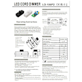 Miniatyrbillede 3 af 5: 3-100W LED bagkant dæmper (rotary variator), bruges til dæmpbar LED, glødelampe, halogenlampe, 220-240V, ENTRUCTER CE, Sort