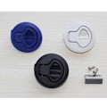 Miniatyrbilde 2 av 2: Latch Flush Pull Slam Latch Lukeluke Båtlåse Lukeluke For Marine Båt Camper Rv Trailer Hvit