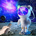 Miniatyrbillede 1 af 5: Astronaut Galaxy Projektor Stjernehimmel Nattelys, Astronaut Stjerneprojektor med Nebula, Timer og Fjernbetjening, Stjernelampe til Soveværelse og Ceili