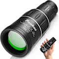 Miniatyrbillede 1 af 3: 16x52 Kikkert Høj Definition Monokulær Zoom Mini Teleskop Visnings Spejl Dual Optisk Linse Grøn Rustning Perfekt til golf, camping, vandreture