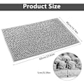 Miniatyrbilde 2 av 5: Sklisikker Chenille Badematte, 40 x 60 cm Absorberende Baderomsmatte, Chenille Mikrofiber Baderomsmatte, Maskinvaskbar Gulvmatte, for Baderom, Dusj, Badekar