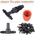 Miniatyrbillede 3 af 5: 100 stk. Mikrospray Justerbar Flow Irrigation Dryppere, Justerbar Dryp Irrigation Fogger Hoveder til Have