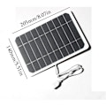 Miniatyrbillede 2 af 5: Solpanel, Monokrystallinsk solpanel USB 5V udgang USB 5V Batterioplader Laptop Klart Solenergi Til Luftaktiviteter Camping Klatring 4W