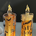 Miniatyrbillede 3 af 5: 1 stk. flammefri stearinlys, batteridrevet LED-stearinlys til juledekoration (tilfældigt mønster)