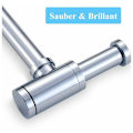 Miniatyrbilde 5 av 5: Messingsluk for vask, Universell Slukdesign 1 1/4 x 32mm, Anti-lukt, Krom