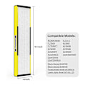 Miniatyrbillede 2 af 5: 2-pak FLT5300 C HEPA erstatningsfiltre kompatible med AC5000, AC5000E, AC5250PT, AC5350B, AC5350BCA, AC5350W, AC5300B