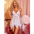 Miniatyrbillede 2 af 5: Kvindernes sexede suspender natkjole blonde pyjamas tøj