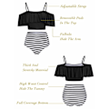 Miniatyrbillede 3 af 4: Tummy Control badedragter til kvinder, Off Shoulder M