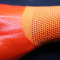 Pikkukuva 4 / 5: Liotetut ja hengittävät työkäsineet (12 paria, koko: 24cm) Vedenpitävät PVC- ja oranssit suojakäsineet, vahva tarttuvuus
